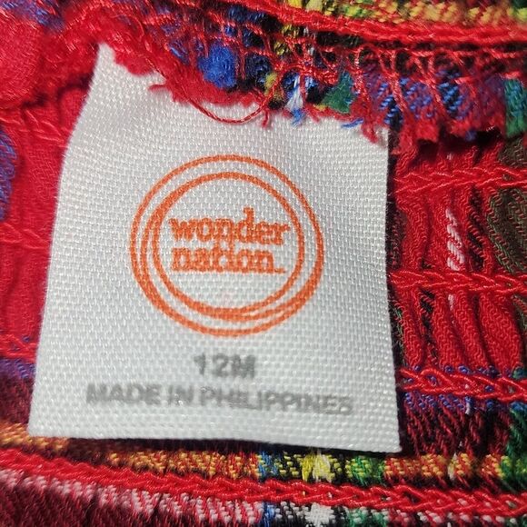 Wonder Nation Baby and Toddler Girl Plaid Holiday Dress 12m - Picture 7 of 8